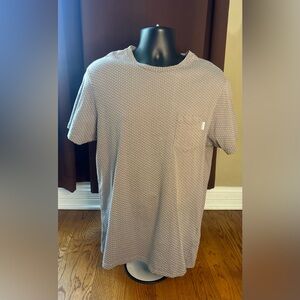 Classic London Peter Werth Gray Patterned Tee